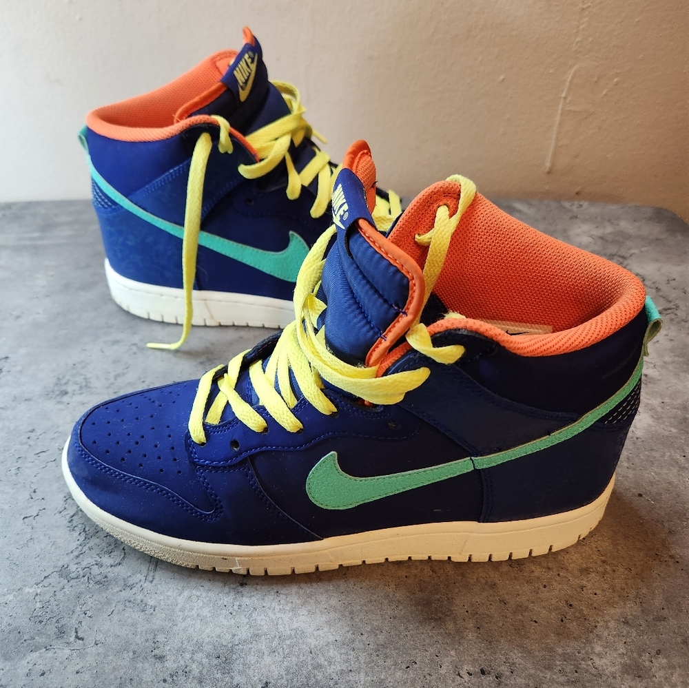 Nike Dunk High royal laser orange size 9.5